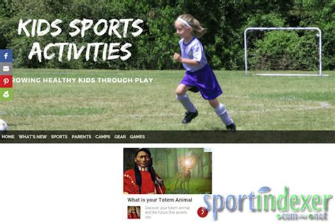 sports websites for kids